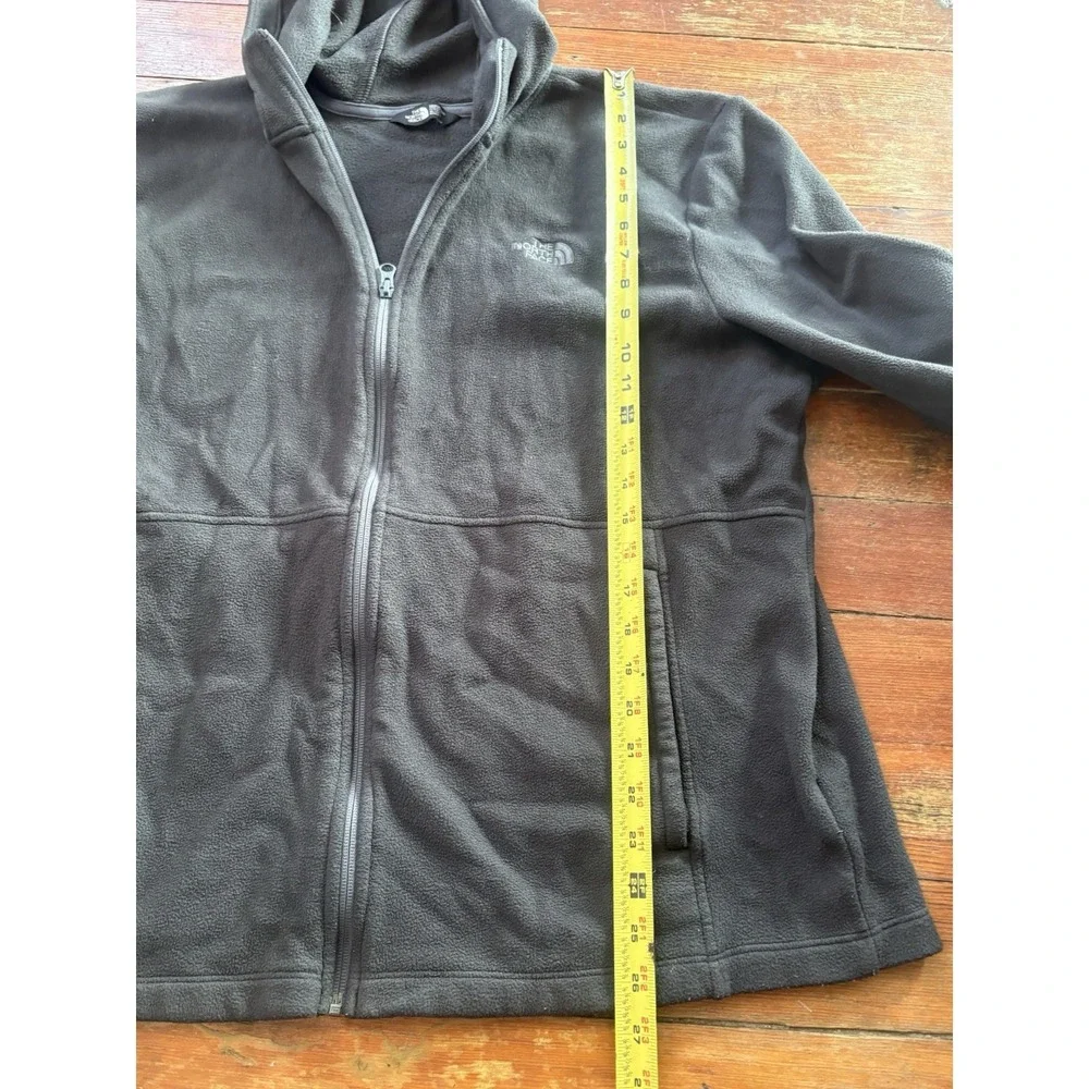 The North Face Full Zip Hoodie Mens XL Black Embroidered Logo Activewear Casual